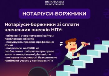 ЩОДО ЗАБОРГОВАНОСТІ ЗІ СПЛАТИ ЧЛЕНСЬКИХ ВНЕСКІВ
